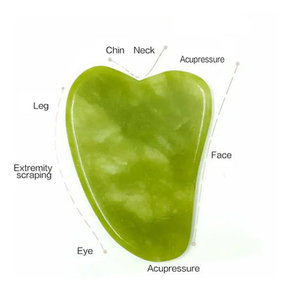 Natural Jade Roller Face Gua Sha Natural Stone Body Neck Massager Acupoint Eye Care Spa Massage Tools Massage Visage Lifting Badiee Stylez