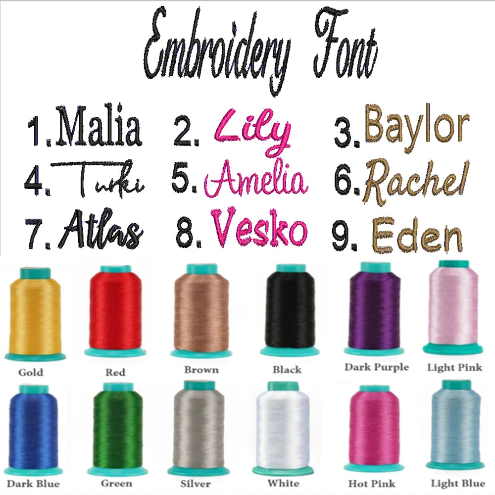 Personalized And Simple Rabbit Ears New Fashion Nylon Fabric Backpack Customized Embroidery Name Men's And Women's Student Bag