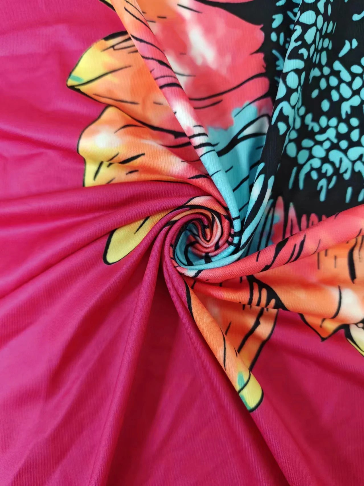 Women's Plus Size Sunflower Print Summer Casual V Neck Sleeveless Tank Top