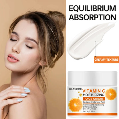 Vitamin C Moisturising Cream Repair Anti-aging Essence Facial Skin Care Contains Deep Hydration Moisturizer for Youthful Glow