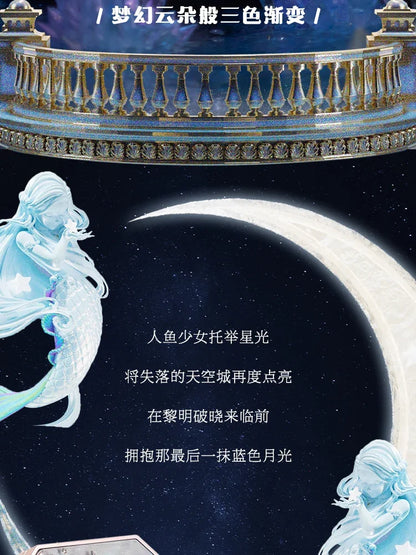 Flower Knows Cheek Blush Moonlight Mermaid Tri-Color Gradient Blusher in Matte Finish Vegan Cruelty Free Private Label Makeup