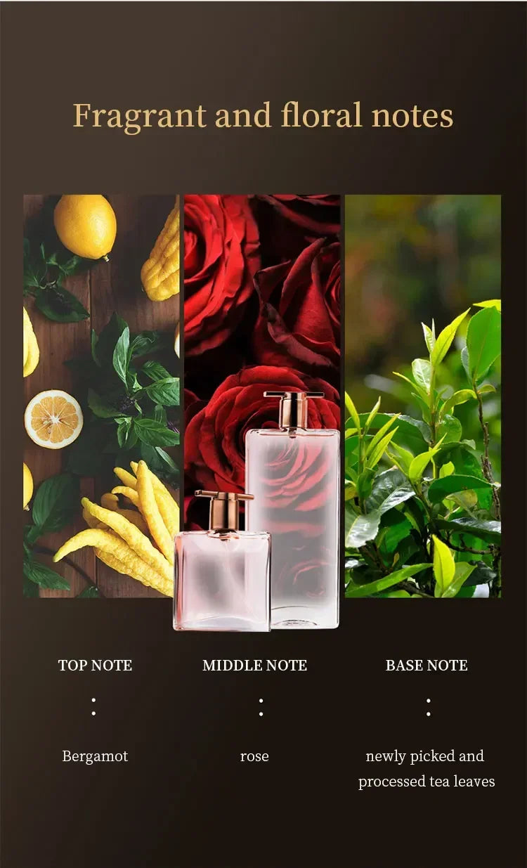 2025 Hot Sale 50ml Eau De Parfum Spray Sweet Fruit Floral Notes Long Lasting Energetic Romantic Idole Perfume for Women - Badiee Stylez