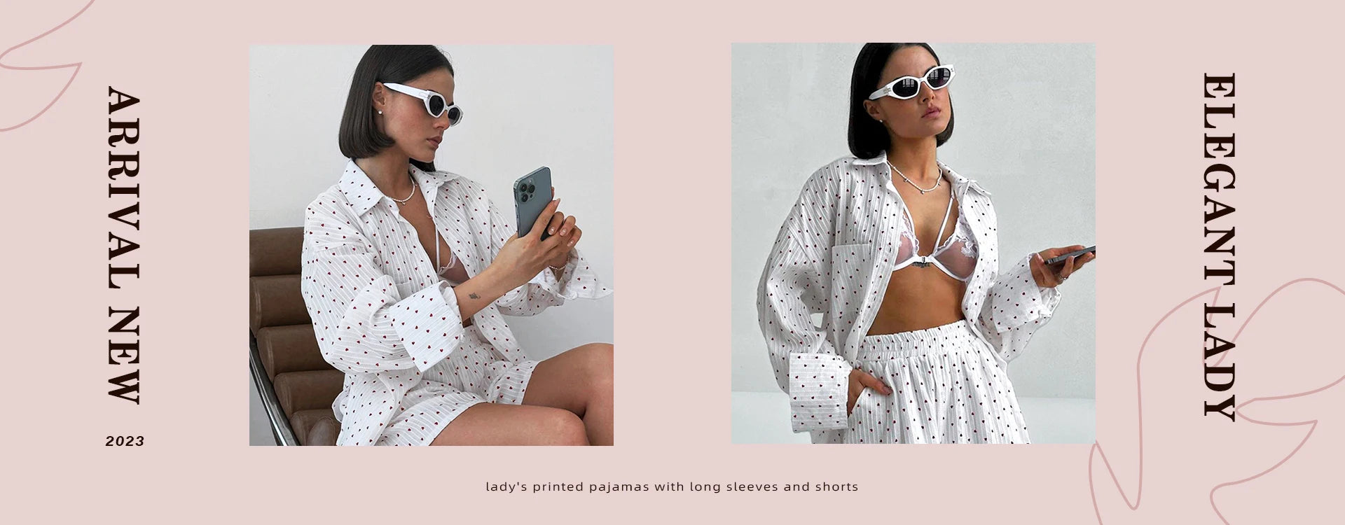 Marthaqiqi Printing Women Sleepwear 2 Piece Set Tank Tops Pajamas Crop Top Spaghetti Strap Nightgowns Shorts Casual Nightie Suit