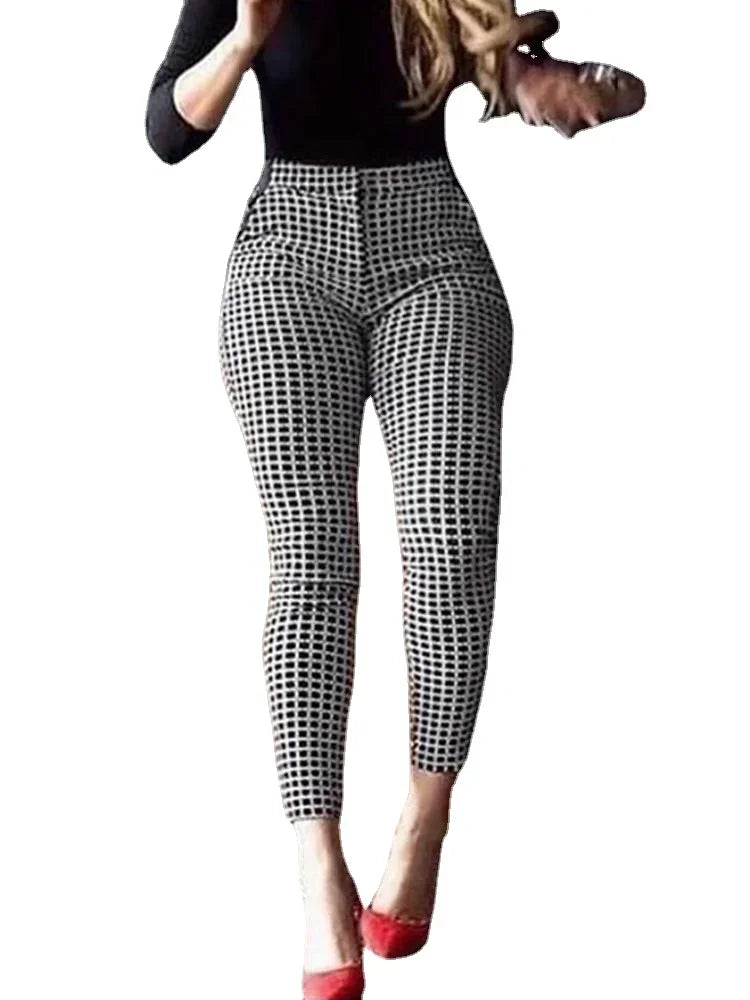 Fashion Casual Women trousers High Waist Skinny Pants Female Trousers Pants Casual Pants black