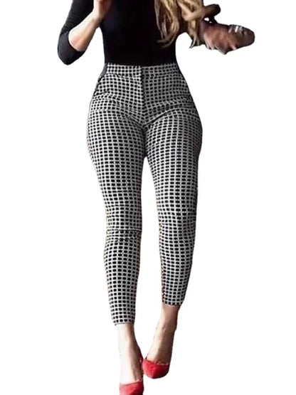 Fashion Casual Women trousers High Waist Skinny Pants Female Trousers Pants Casual Pants black