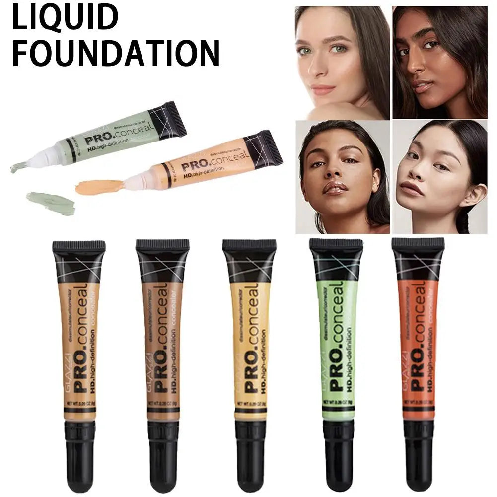 Hose Liquid Foundation Matte Nude Makeup Facial Foundation Highlight Concealer Oil Control Full Coverage Foundation for Brighten
