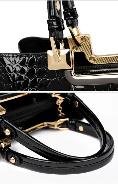 Three Layers Women Shoulder Bags Luxury Designer High Quality Patent Leather Messenger Casual Tote Bag Large Capacity Hand bags