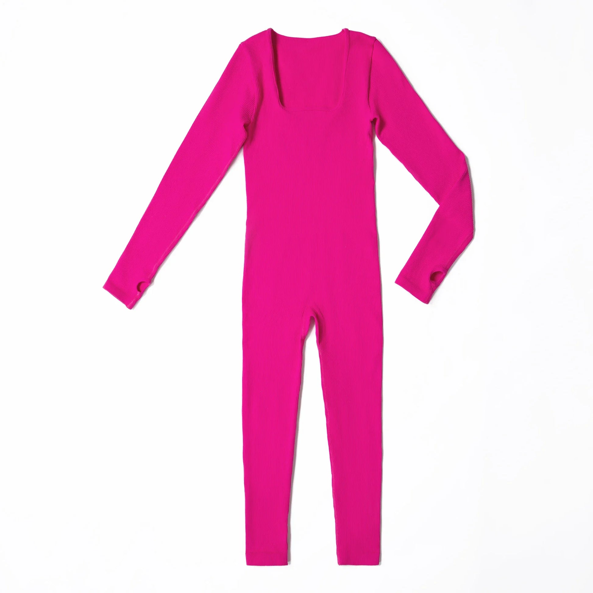 Long Sleeve Jumpsuit Women Bodycon One-piece Outfit Jumpsuit Square Neck Casual Streetwear Rompers Overalls playsuits Bodysuit Badiee Stylez