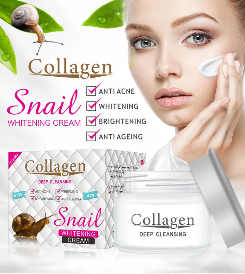 Snail Collagen Face Cream Moisturizing Face skincare Creams Firming Brightening Hydrating Facial Cream Skin Care Products