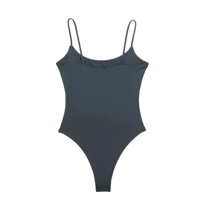 MUJER White Black Body Woman Sleeveless Tight Bodysuit Lingerie Sexy Woman Bodys Bodycon Backless Bodysuit Women Summer Tops