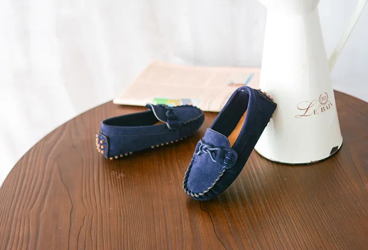 Children Loafers Shoes Boys Flat Sneakers Baby Kids Casual Shoes Toddler Girls Breathable Slip-on Shoes Soft Bottom Solid Color Badiee Stylez