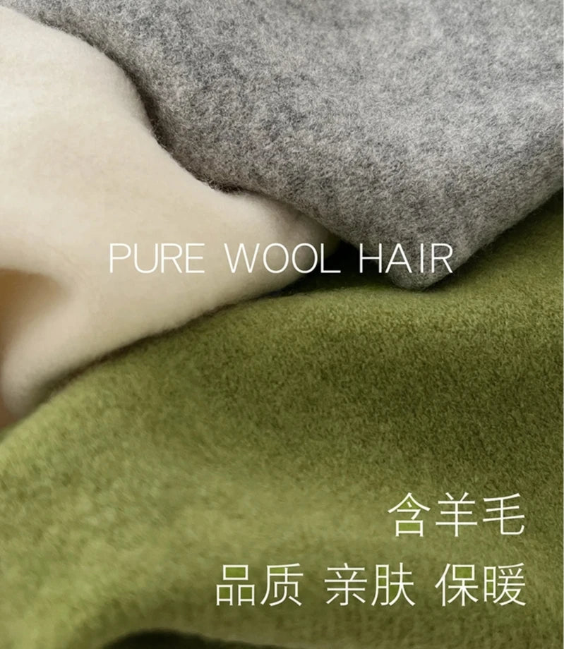 British Korean Style Niche Wool Knitted Triangular Scarf Women Headscarf Knitted Scarf Multi-functional Warm Knitted Scarf Badiee Stylez