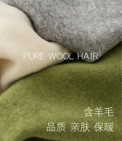 British Korean Style Niche Wool Knitted Triangular Scarf Women Headscarf Knitted Scarf Multi-functional Warm Knitted Scarf Badiee Stylez