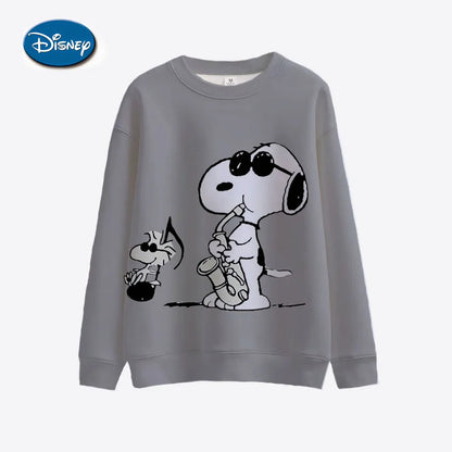Mickey Mouse Print Women Hoodies Sweatshirts Streetwear Cute Oversized Hoodies Pullover Cropped Hoodies Females Y2k