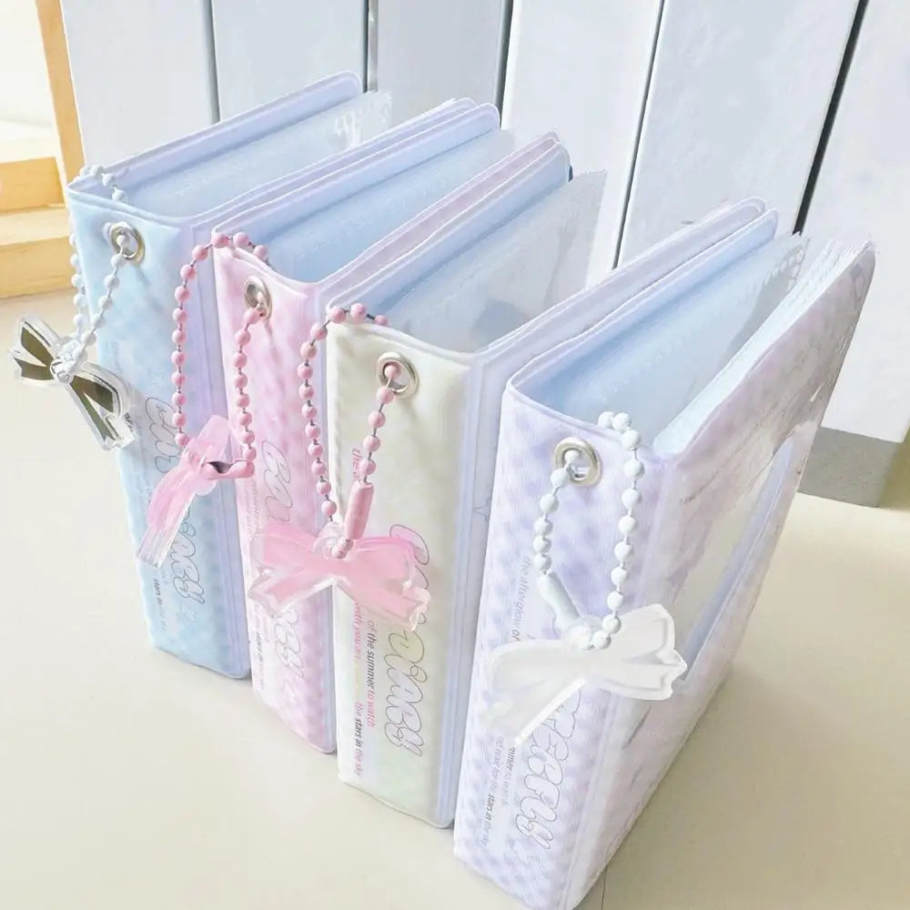 Kpop Photocard Binder Heart Hollow Kpop Photocard Sleeves 40 Pockets Water Resistant Trendy Photo Binder For Business Cards Badiee Stylez