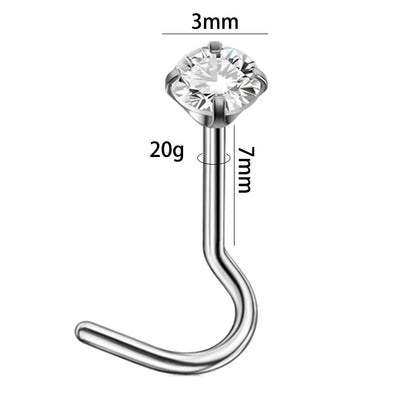 Dreamlee ASTM G23 Titanium Connector Chain For Nose Ring Hoop Clicker Cartilage Helix Body Piercing Jewelry Accessory F CHINA