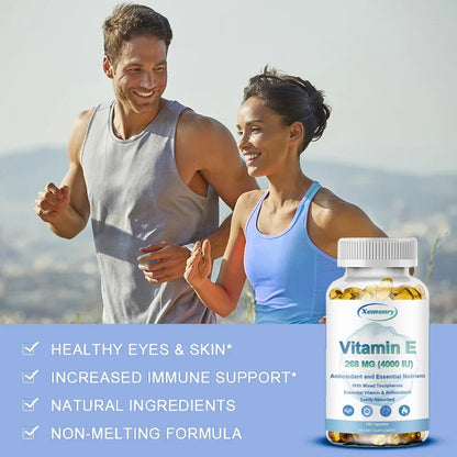 Vitamin E Capsules- Brightens Skin, Tightens Skin, Reduce Wrinkles, Anti-aging, Antioxidant