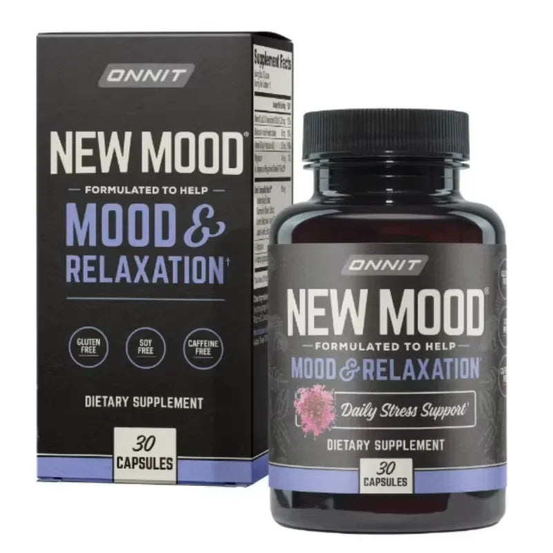 Vitamin D Supplement, Chamomile Flower Extract, Stress Relief, Mood & Relaxation Supplement, 30 Capsules