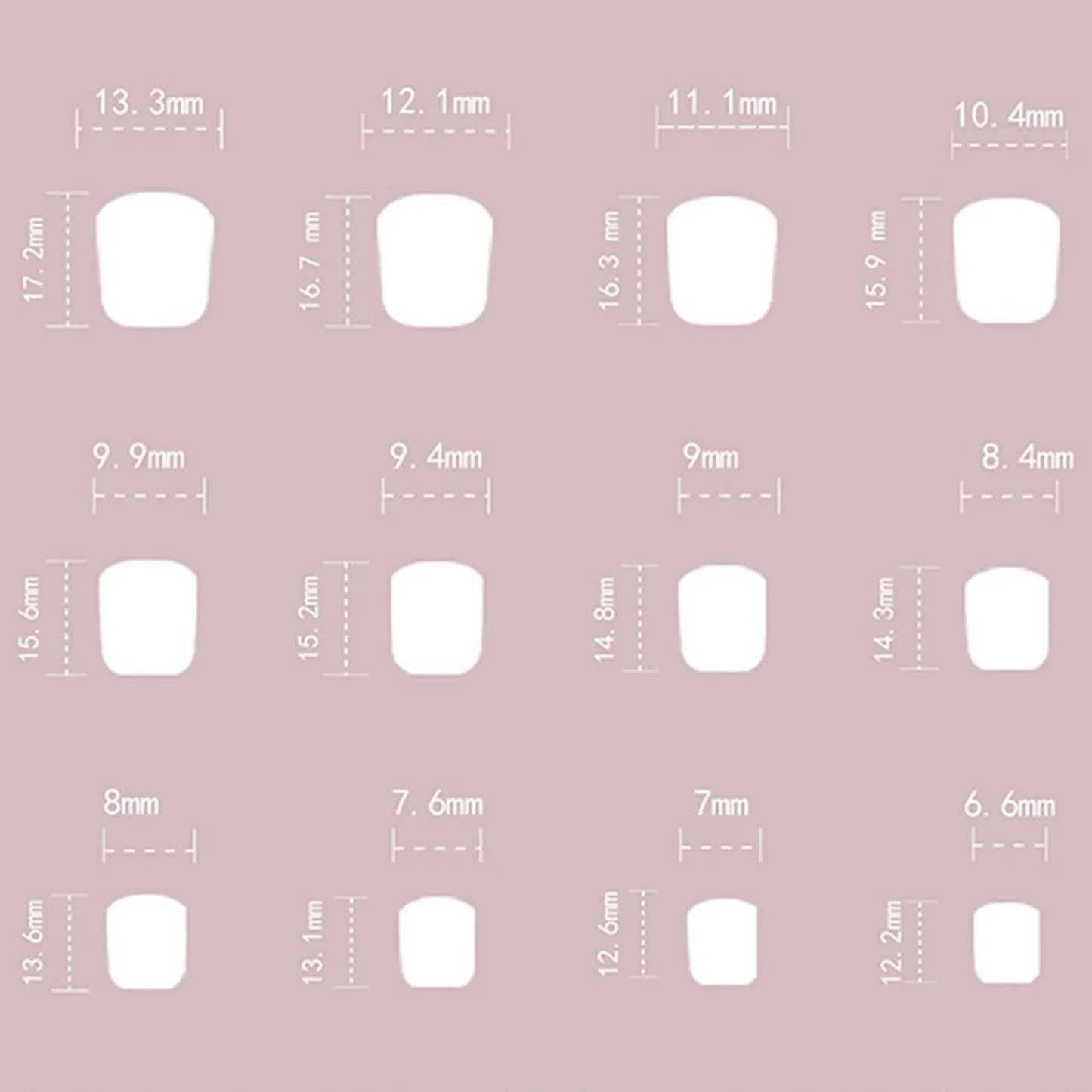 Glossy Pink False Nails with Glitter Natural Unbreakable Nail Simple Wear for Stage Performance Wear