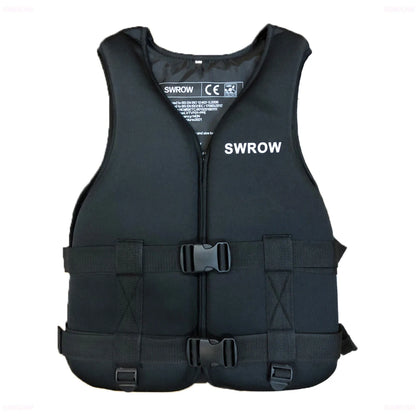 Life Jacket Neoprene Buoyancy Swimming Drifiting Boating Kayaking Vest for Adult Youth Men Women Water Sports Kayak Life Vest