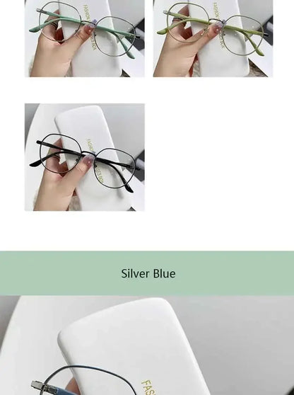 Retro Elegant Anti Blue Light Glasses Round Metal Frame Vintage Computer Gaming Eye Protection Classic Eyeglasses Badiee Stylez