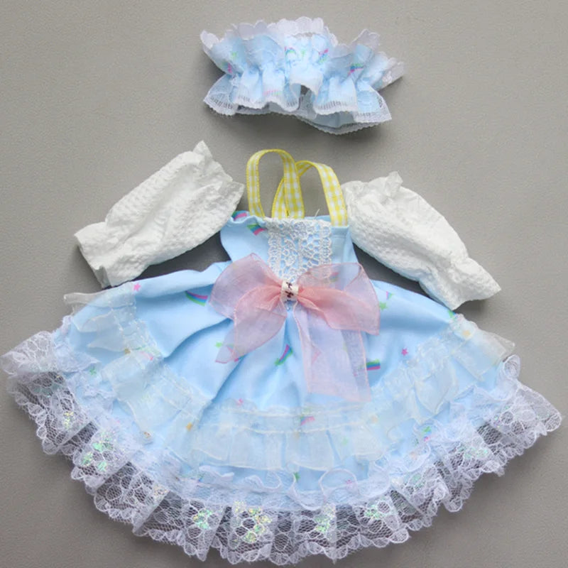 Cartoon Style Clothes Suit for 1/6 Bjd Doll Accesssories for 30cm Baby Doll Dress Up Toys for Children Type 64 Only Clothes