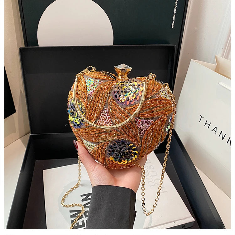 Luxury Gold Clutch Bags for Women 2025 Party Bags Evening Purse Designer Crossbody Bag New in Handbag Ladies hand bag sac femme