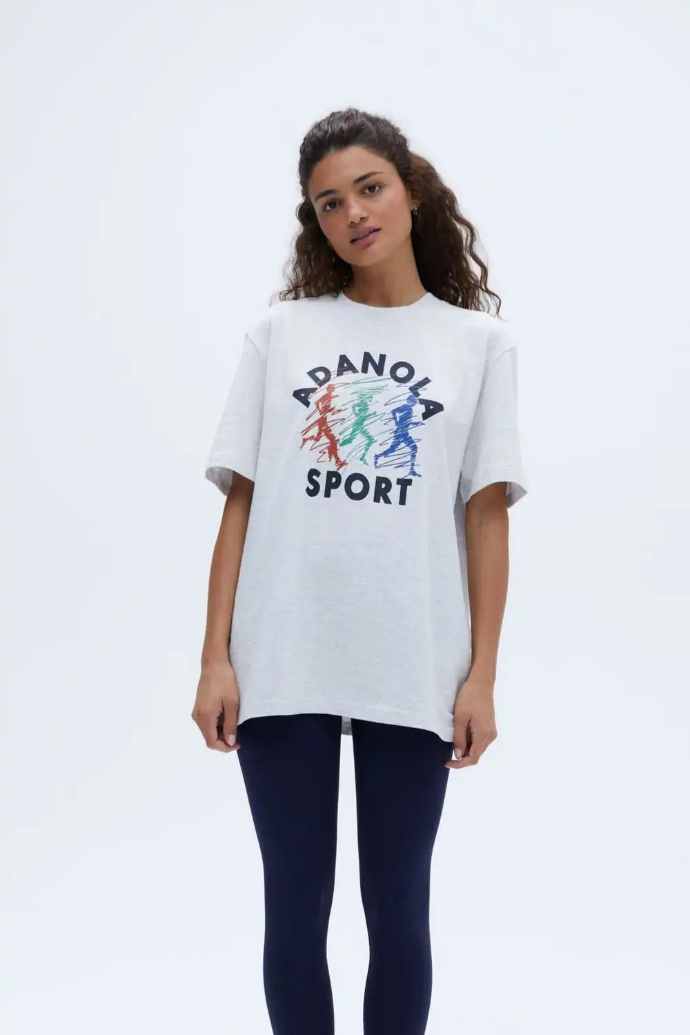 Summer Casual Sports Women's Men's T-shirt Trendy Brand Adanola Letter Printing Top Oversized Y2k Short Sleeves Women's Clothing 8