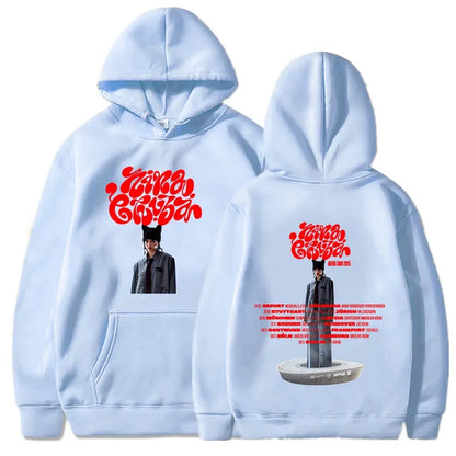 Arena Tour 2025 Nina Chuba Hoodies Sudaderas Para Mujer Winter Women Men Clothing Singer Printing Sweatshirts Casual Pullovers light-blue