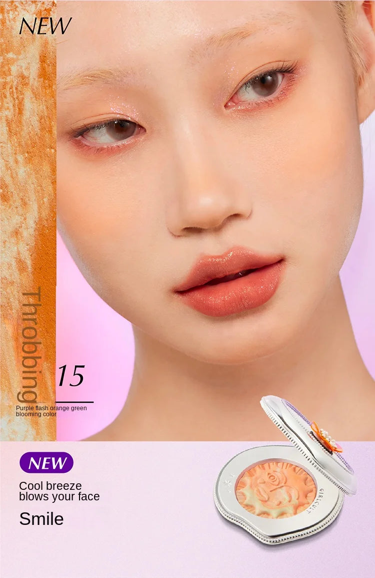 Girlcult Emotional Blush Highlighter Matte Fine Shimmer Blusher Face Cute Makeup Korean Cheek Pressed Powder