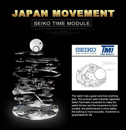 HANNAH MARTIN Brand Classic Women Quartz Watch 36mm Rose Gold Stainless Steel Mesh Strap Japanese Movement Girl Gift Wrist Watch