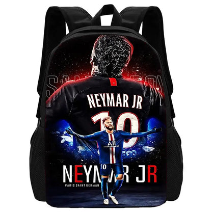 Game Football Child School Backpack with Lunch Bags ,Pencil Bags ,N-NeymarS School Bags for Boys Girls Best Gift BB-213HJJ06A3
