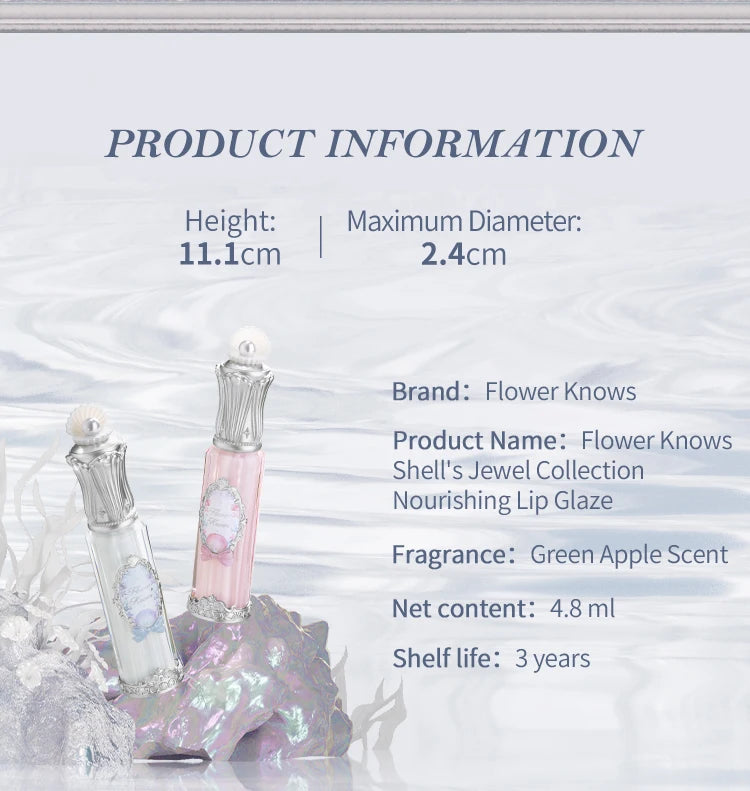 Flower Knows Shell's Jewel Collection Nourishing Lip Glaze