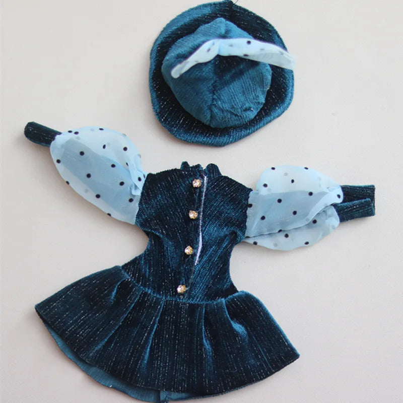 Cartoon Style Clothes Suit for 1/6 Bjd Doll Accesssories for 30cm Baby Doll Dress Up Toys for Children Type 13 Only Clothes