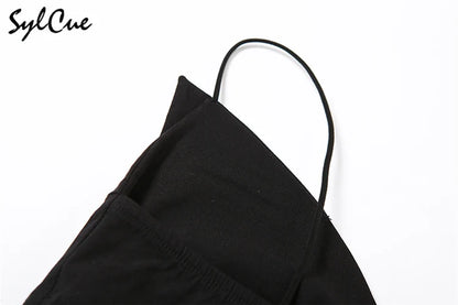 Sylcue Butterfly Plastic Art Design Advanced Fashion Personality All-Match Summer Travel Cool Women'S Sexy Charm Camisole Vest