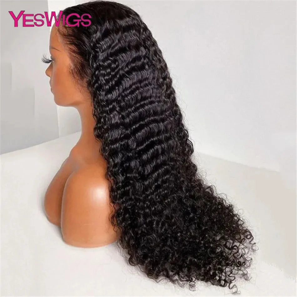 HD 13x6 Deep Curly Lace Front Human Hair Wigs On Sale Vietnamese 30 36 Inch Water Wave Glueless Lace Frontal Wig 100% Human Hair Badiee Stylez