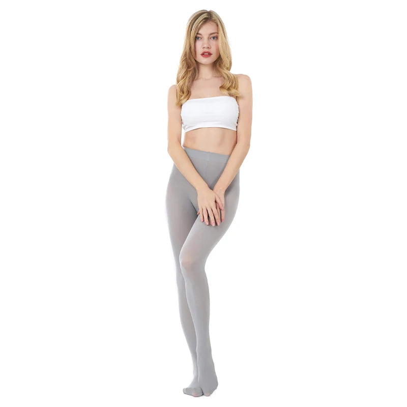 Plus Size Women Sexy Long Stockings Candy Color Velvet Pantyhose Spring Summer Autumn Large Elastic Tights school girl lingerie Badiee Stylez