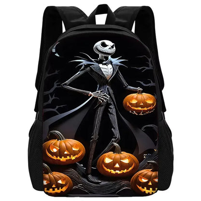 The Nightmare Before Christmas Child School Backpack with Lunch Bags ,Pencil Bags ,School Bags for Boys Girls Best Gift XHOO1-SB-079-A6