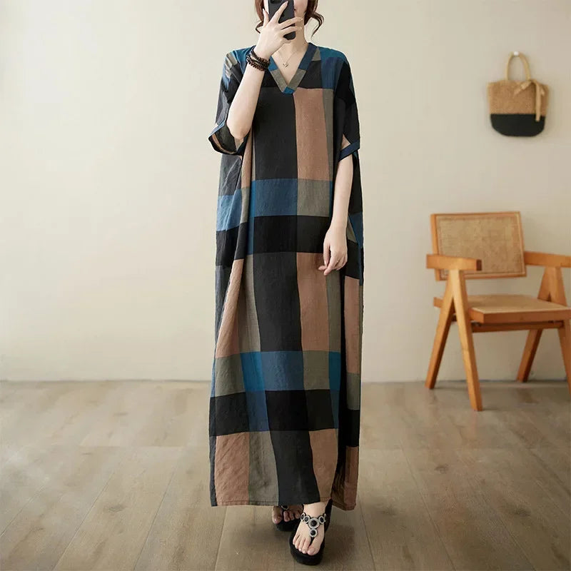 Summer Dress for Women Clothing Long Dress Fashion Clothes Cotton Vintage Harajuku Elegant Streetwear Maxi Beach Dresses Z One Size