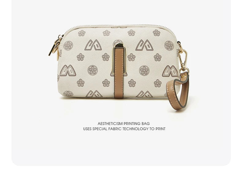 FOXER Women Small Crossbody Bag Shoulder Bag with Wrist Strap Lady Fashion Messenger Bag Mini High Quality Cellphone Purse