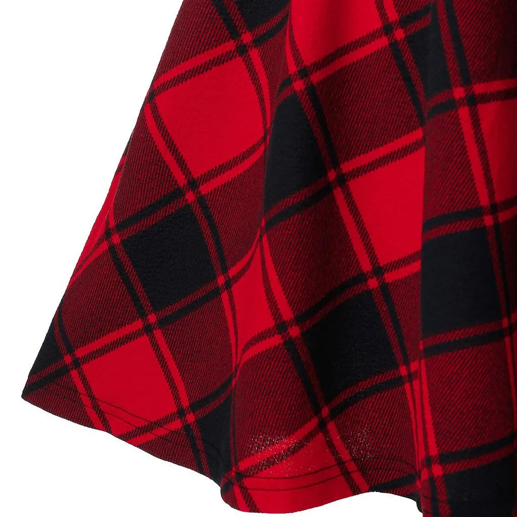 Black Checkered Women's Gothic Skirt Women Pleated Plaid Skirts Spring Autumn Girl Hip Hop Female Punk Goth Mini Skirt Clubwear