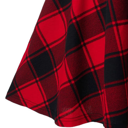 Black Checkered Women's Gothic Skirt Women Pleated Plaid Skirts Spring Autumn Girl Hip Hop Female Punk Goth Mini Skirt Clubwear