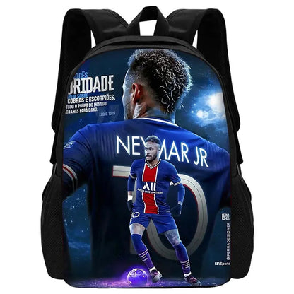 Game Football Child School Backpack with Lunch Bags ,Pencil Bags ,N-NeymarS School Bags for Boys Girls Best Gift BB-213HJJ06A6