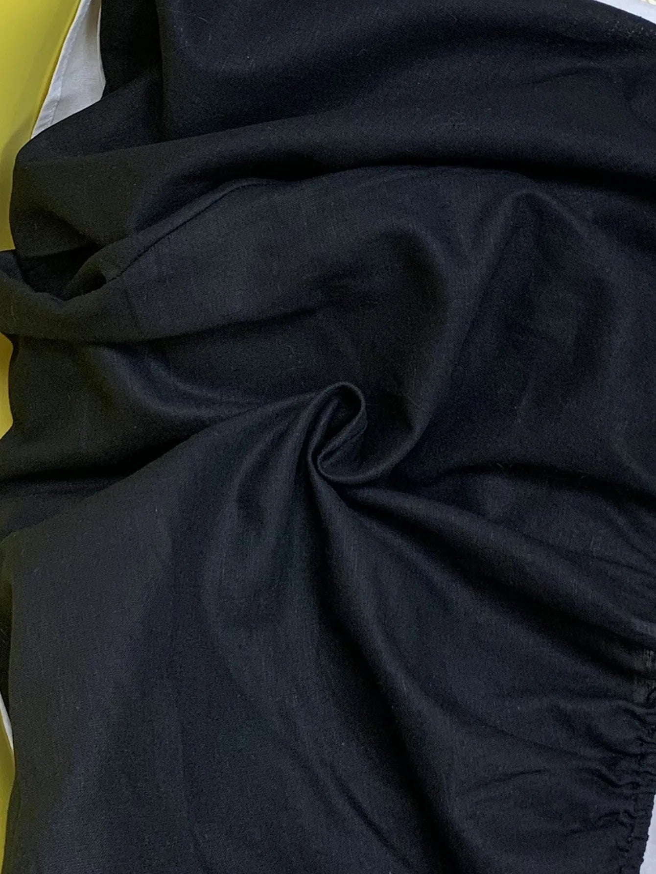 White Oblique Shoulder Cotton Linen Mini Dresses For Women Sexy Black One Shoulder Basic Puff Sleeve Party Club Dress Vestidos