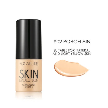 Focallure 8 Colors Face Foundation Makeup Base Liquid Foundation Cream Full Coverage Concealer Moisturizing Face Make Up 02