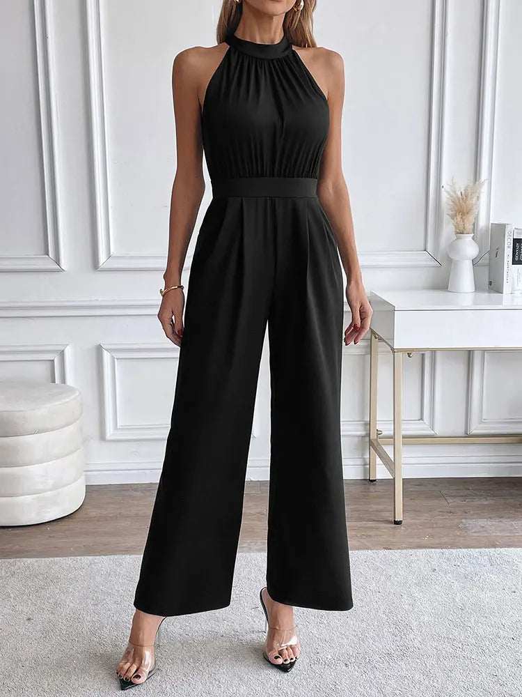 New Women's Jumpsuits Spring Streetwear Fashion Casual Slim Club Party Jumpsuits Sexy Black Sleeveless Female Elegant Clothing Badiee Stylez