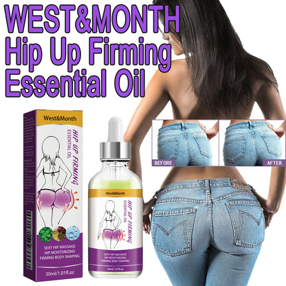 WEST&MONTH Hip Up Firming Essential Oil Dilute Melanin Accelerate Fat Synthesis Making It Full Of Vitality Roundness Elasticity