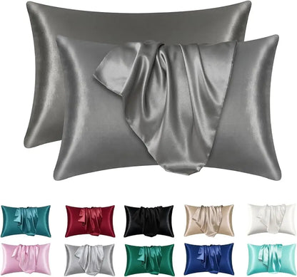 Pillowcase Silk Pillow Cover Silky Satin Hair Beauty Pillow case Comfortable Pillow Case Home Decor wholesale Badiee Stylez