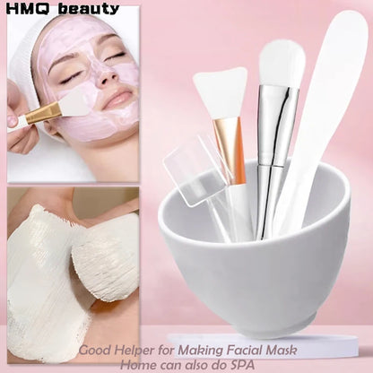 Face Mask Mixing Tools Set Reusable Facial Applicator Spatula Stirring Mask Bowl Spoon Kit Skin Care Beauty Makeup Supplies