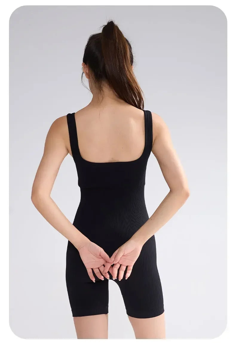 Sports Jumpsuit Yoga Pants with No Awkward Lines Jumpsuit Yoga Suit That Highlights Buttocks Plus Size Fitness Suit Summer Badiee Stylez